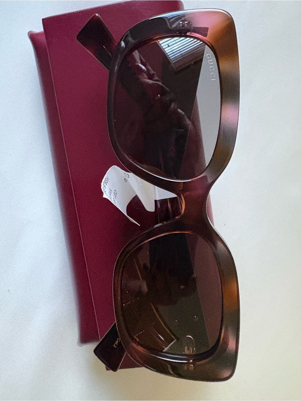 Gucci Oversized Square Sunglasses in Brown Gradient